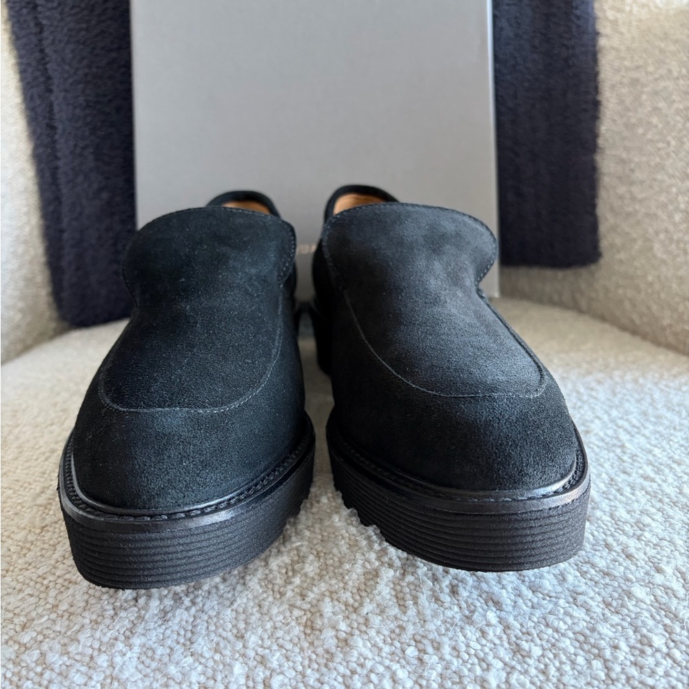 Aquatalia Women's Kelsey Weatherproof Suede Platform Loafers~ size 9 - Picture 4 of 15